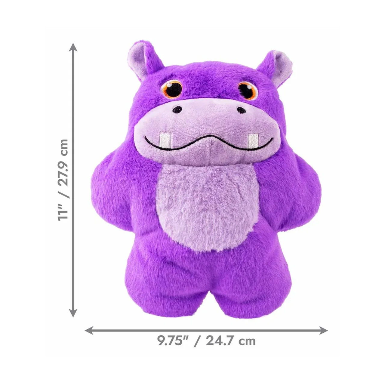KONG Snuzzles Hippo XL hundebamse 28 x 25 x 10 cm